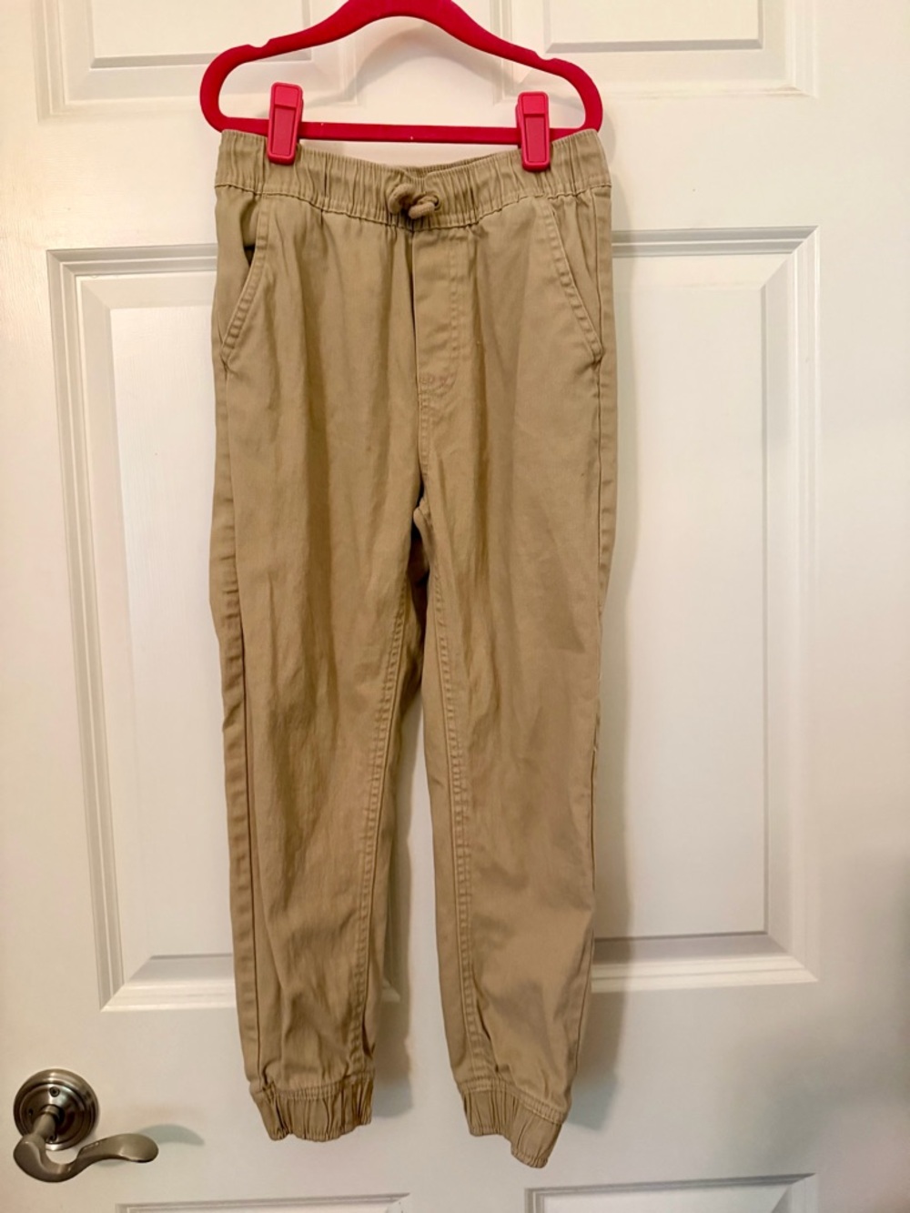 Nautica Men's Khaki Drawstring Jogger Pants - Beige